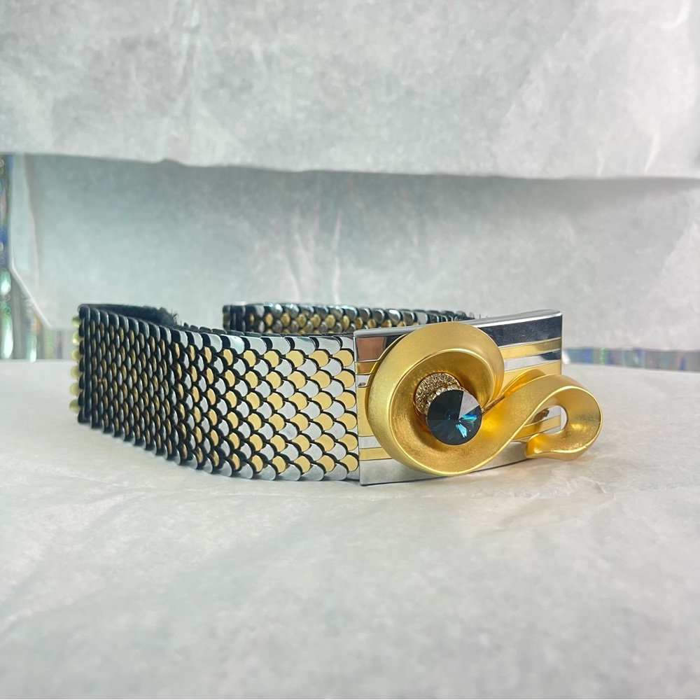 Vintage Metal Jeweled Belt